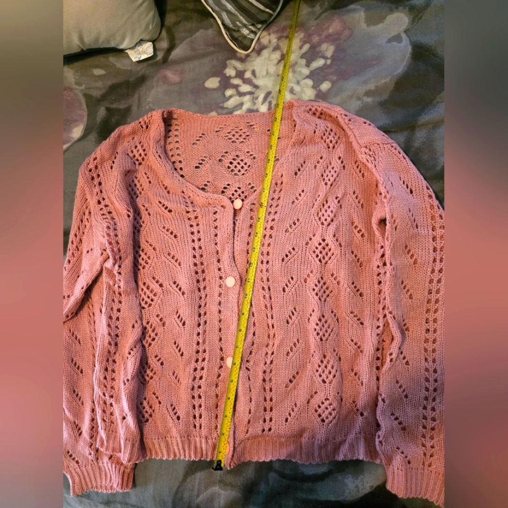 Pink Knit Women's Sweater